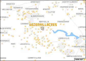 map of Dozer Mill Acres