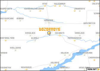 map of Dozornoye