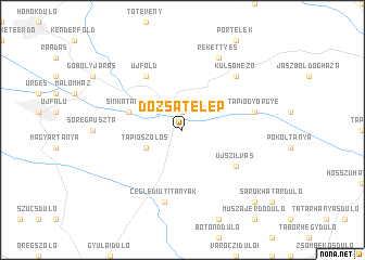 map of Dózsatelep