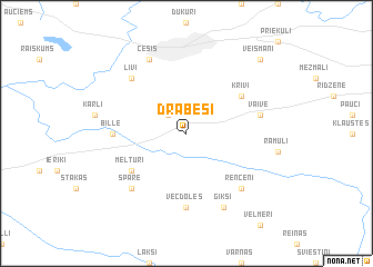 map of Drabeši