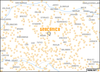 map of Dračanica