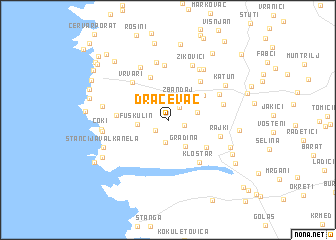 map of Dračevac