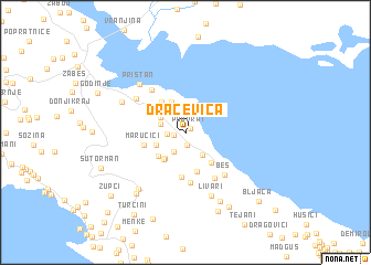 map of Dračevica
