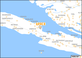 map of Drače