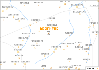 map of Drachëva