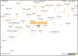 map of Dračinovac