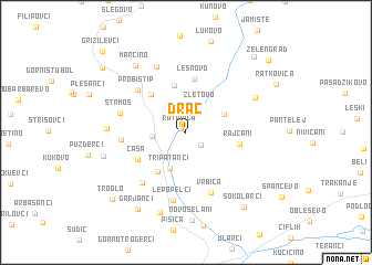 map of Drač