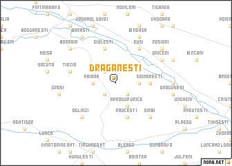 map of Drăgăneşti