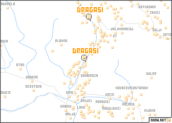 map of Dragaši