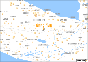 map of Draginje