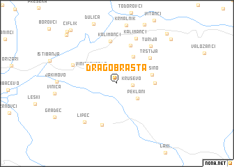 map of Dragobrašta