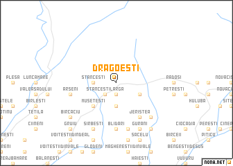 map of Drăgoeşti