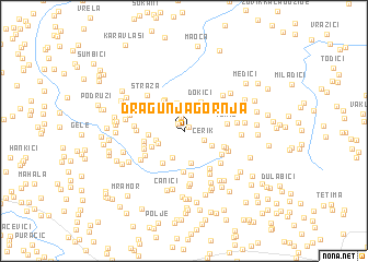 map of Dragunja Gornja