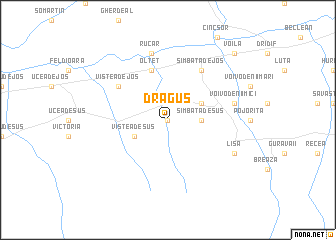 map of Drăguş