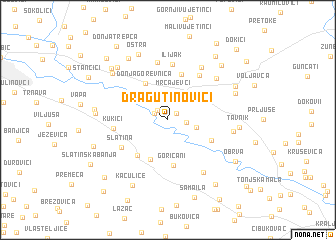 map of Dragutinovići