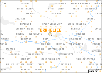 map of Drahelice