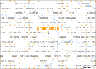 map of Drahňovice