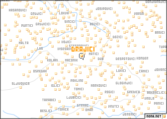 map of Drajići