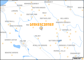 map of Drakes Corner