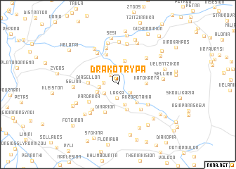 map of Drakótrypa