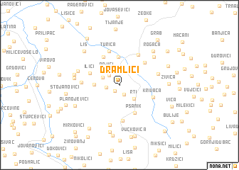 map of Dramlići