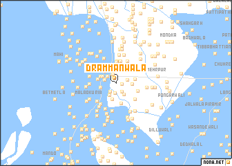 map of Drammanwāla