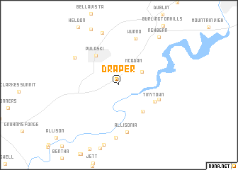 map of Draper