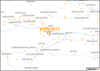 map of Draschitz