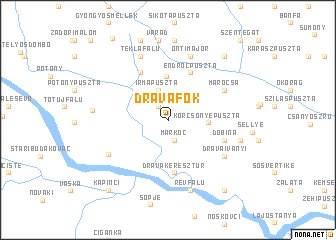 map of Drávafok