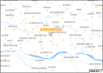 map of Drávapiski