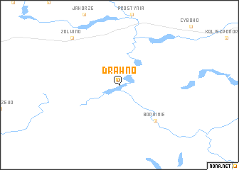 map of Drawno