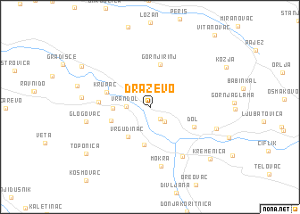 map of Draževo