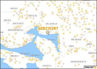 map of Dražin Vrt