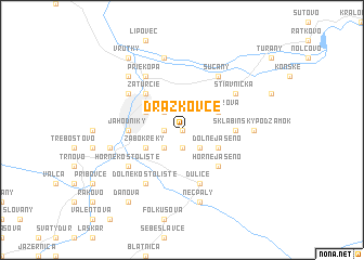 map of Dražkovce