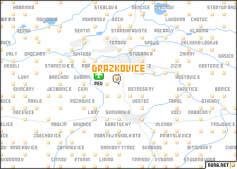 map of Dražkovice