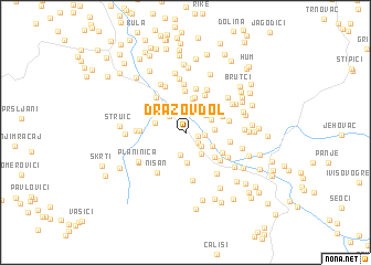 map of Dražov Dol