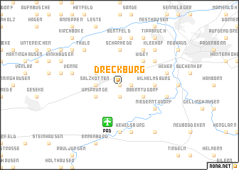 map of Dreckburg