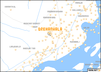 map of Drehanwāla