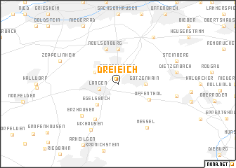 map of Dreieich