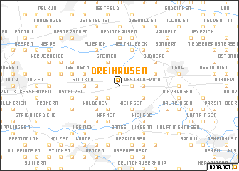 map of Dreihausen