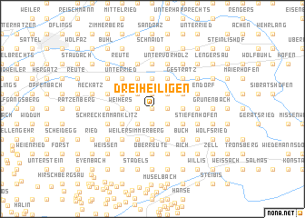 map of Dreiheiligen