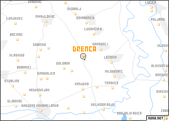 map of Drenča