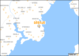 map of Drenje