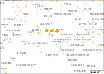 map of Drenje