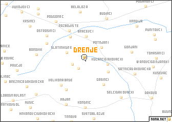 map of Drenje