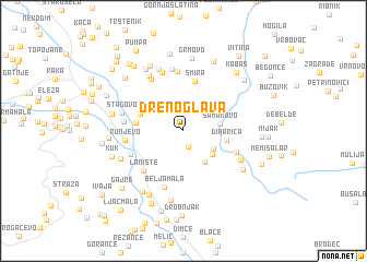 map of Drenoglava