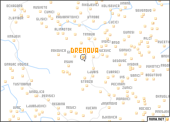 map of Drenova