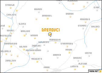 map of Drenovci
