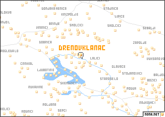 map of Drenov Klanac