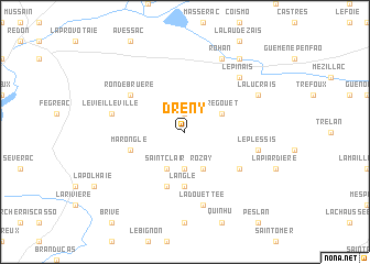 map of Dreny